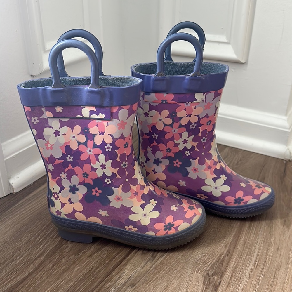 Carters Steel Shank Floral Rain Boots
